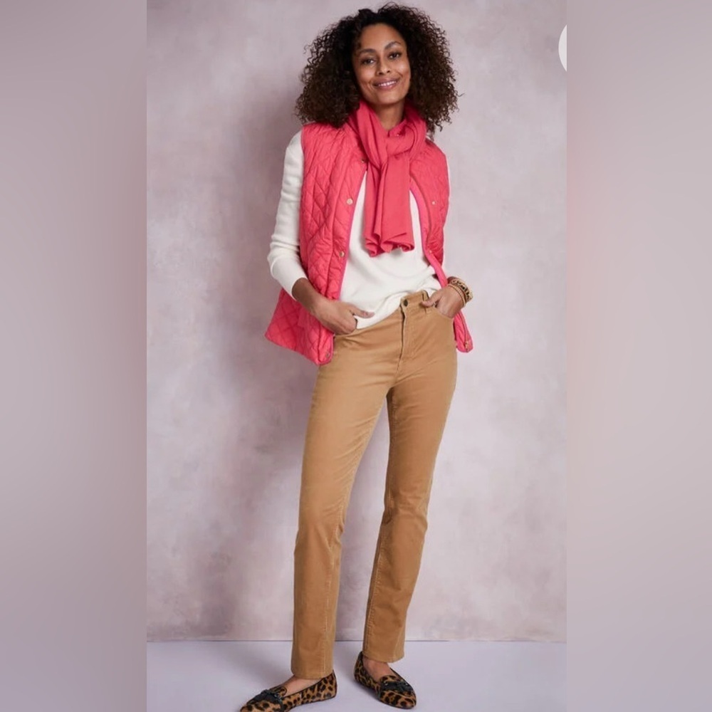 Talbots Corduroy Straight Leg Pants in Tan NWT SIZE 16WP